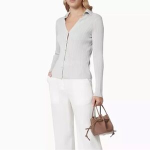 Vince Light Gray Women's Cardigan